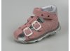 Kožené kotníčkové sandálky zn. ESSI (S6006)  - růžová.